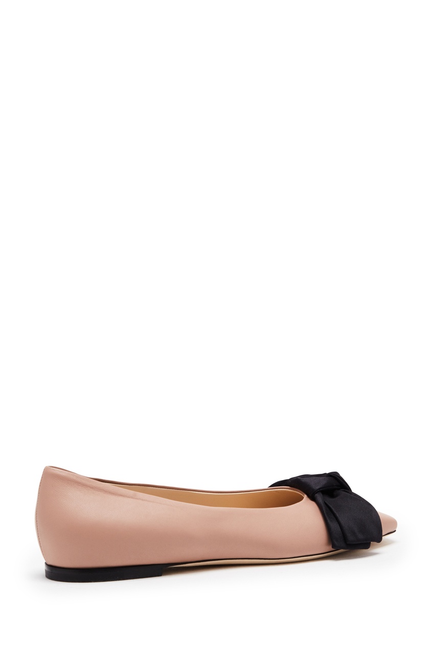 фото Розовые балетки bertelle flat jimmy choo