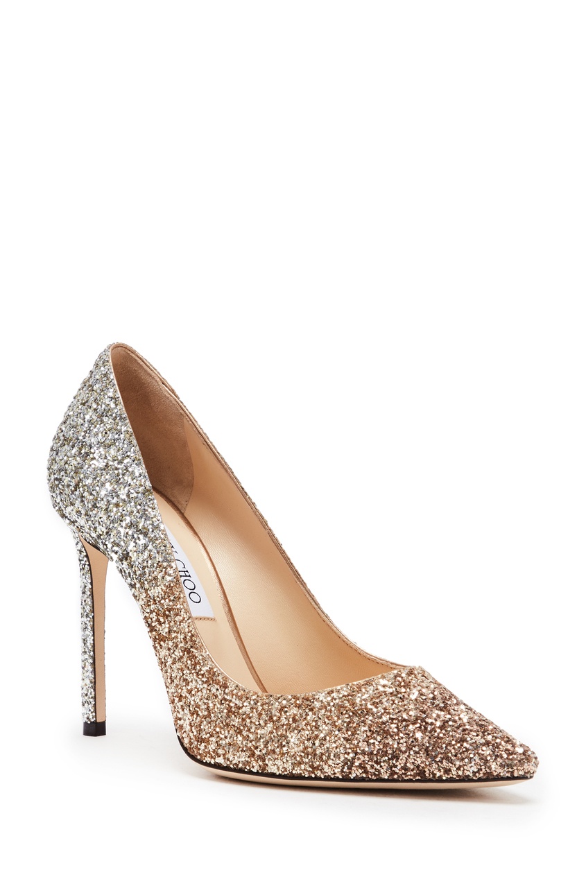 фото Туфли с глиттером romy 100 jimmy choo