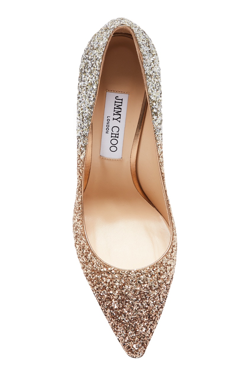 фото Туфли с глиттером romy 100 jimmy choo