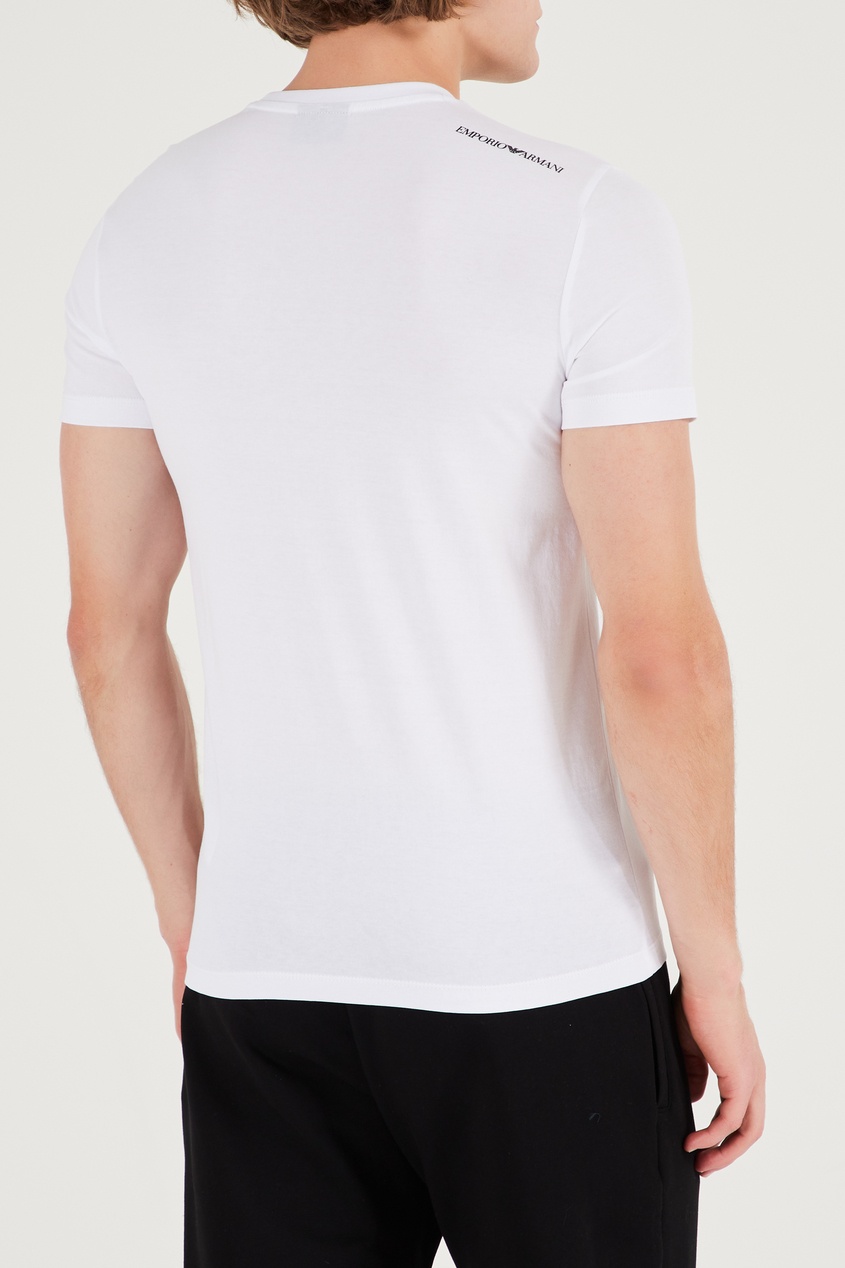 фото Комплект из трёх футболок: белой, тёмно-синей и чёрной emporio armani