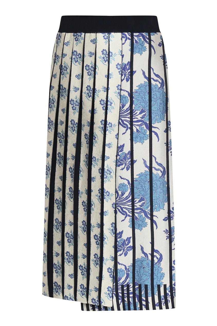 фото Трикотажная юбка с цветочным узором antonio marras