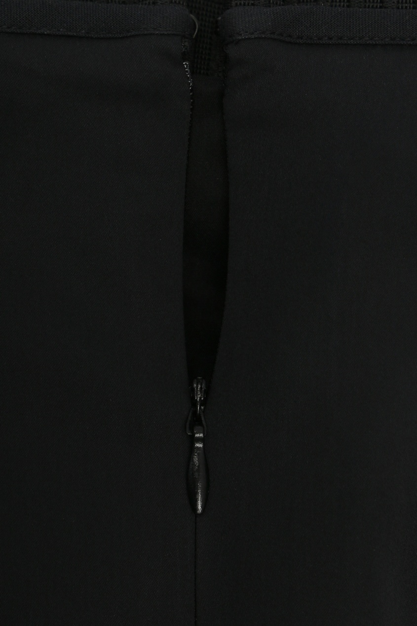фото Черная юбка-карандаш с драпировкой antonio marras