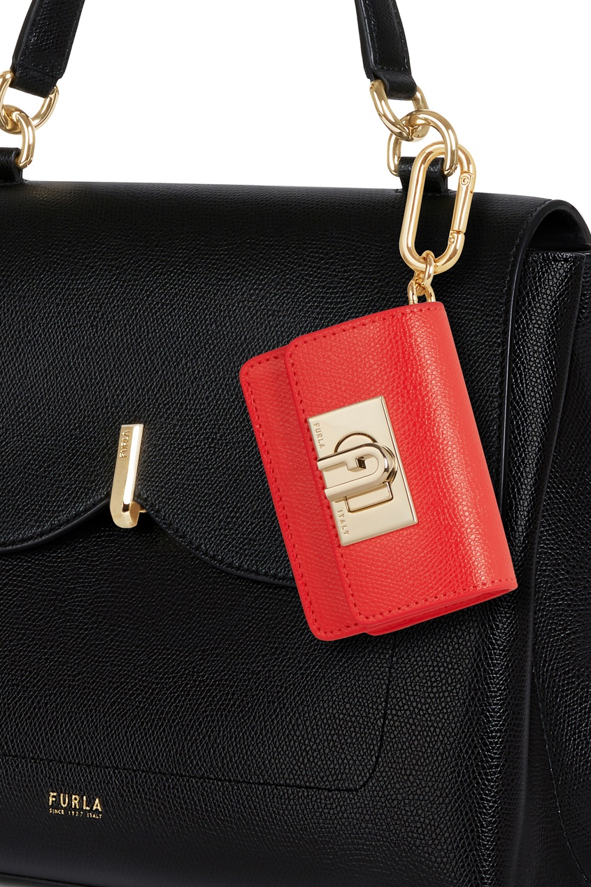 фото Красный кошелек в виде брелока icona furla