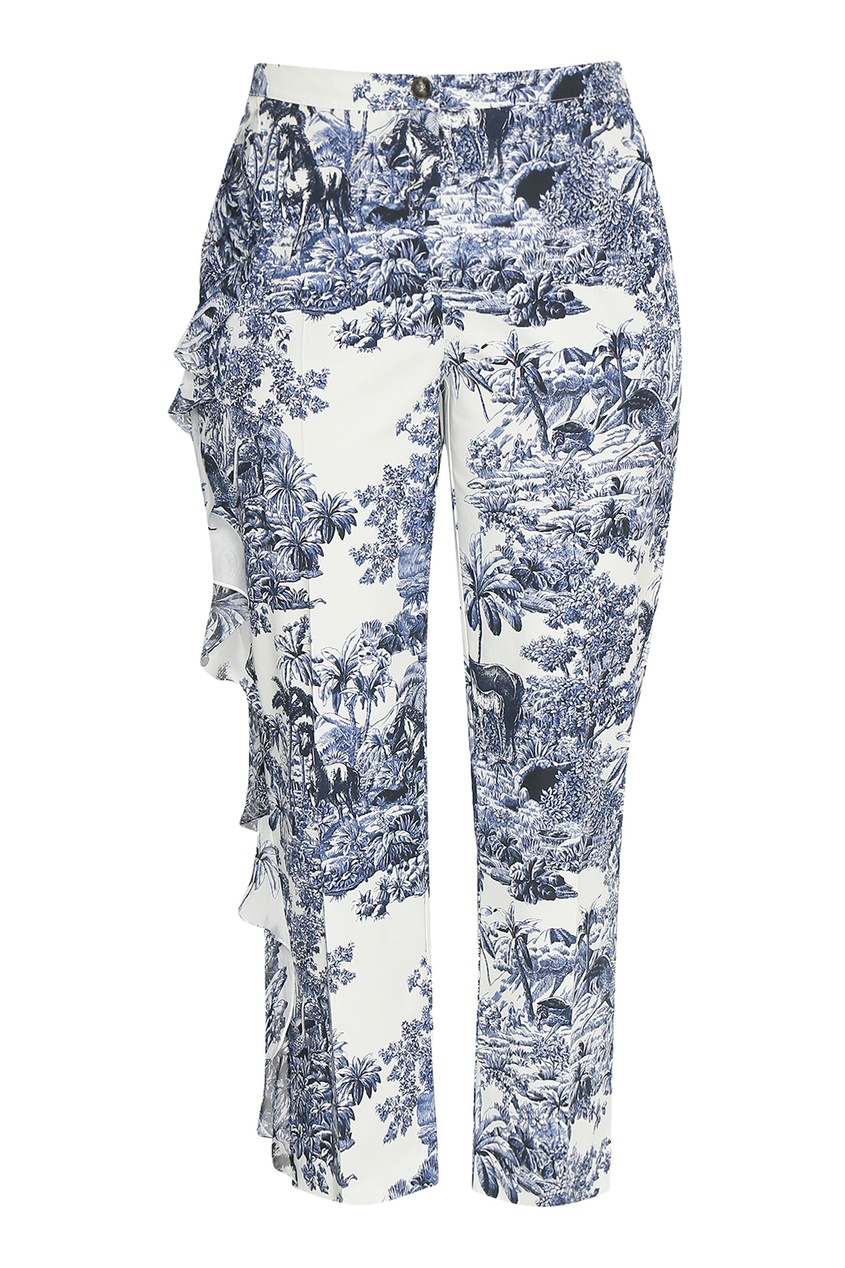 

Хлопковые брюки с воланом, Multicolor, Хлопковые брюки с воланом