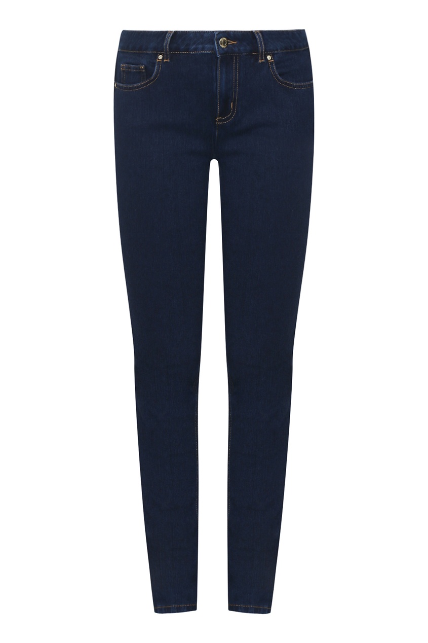 фото Синие джинсы с контрастной строчкой marina rinaldi