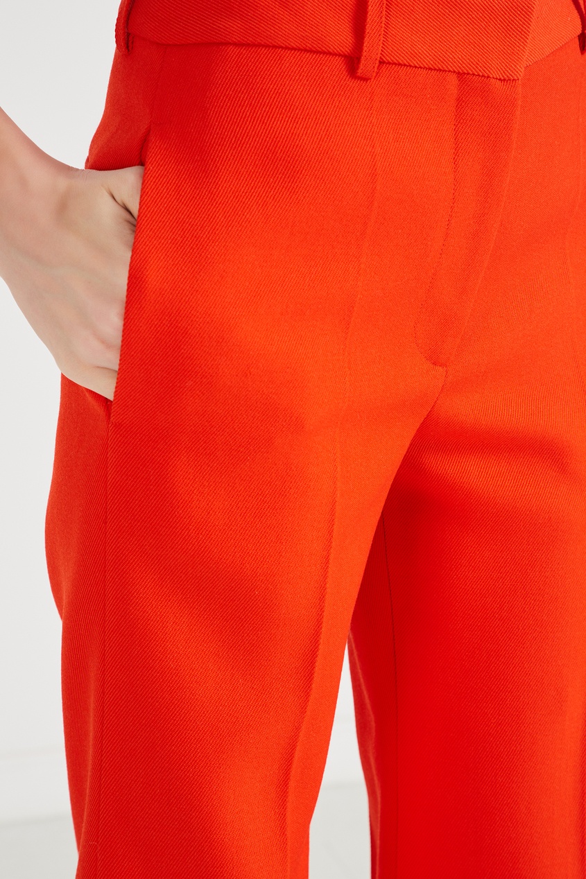 фото Оранжевые брюки клеш victoria beckham