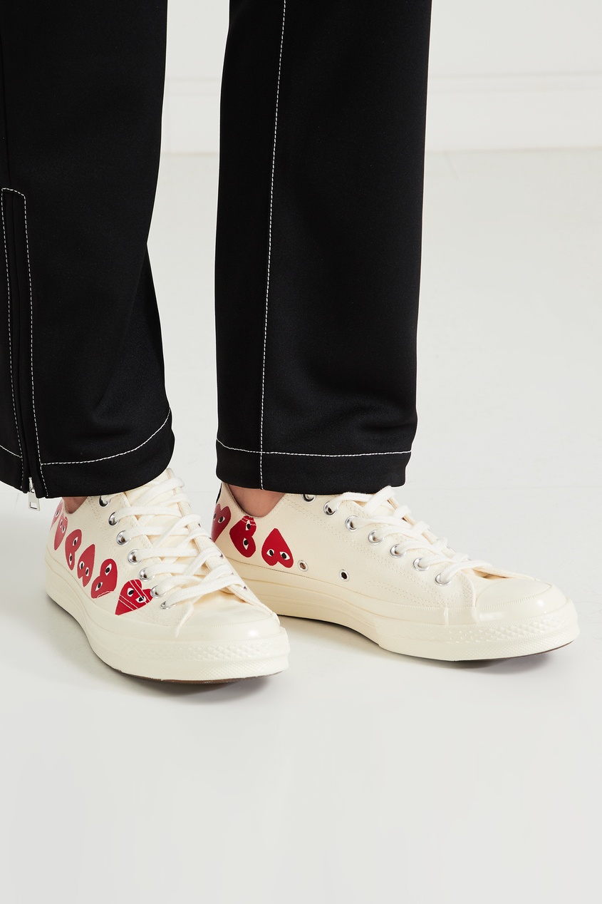 фото Кеды chuck 70 с сердцами comme des garçons play x converse