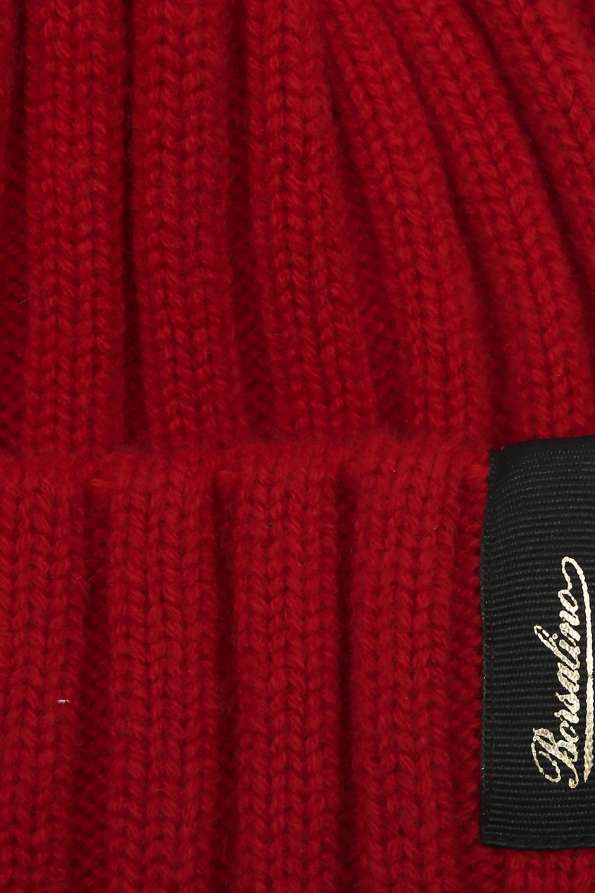 фото Красная шапка из кашемира borsalino