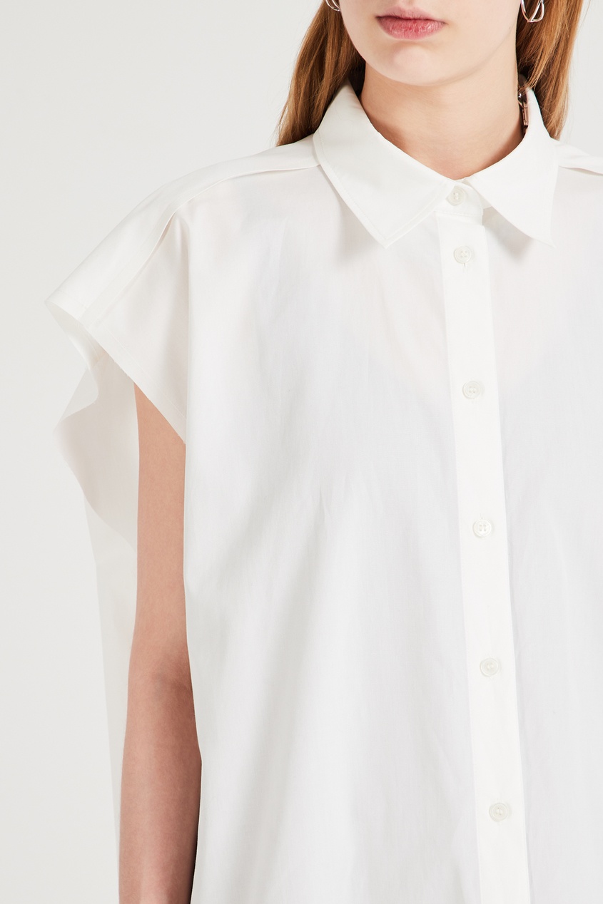 фото Белая рубашка с короткими рукавами acne studios