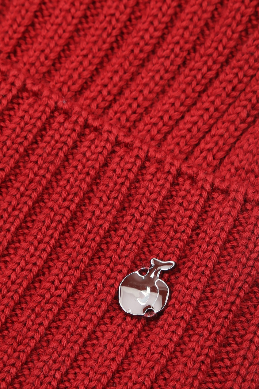 фото Красная шапка из шерсти bosco