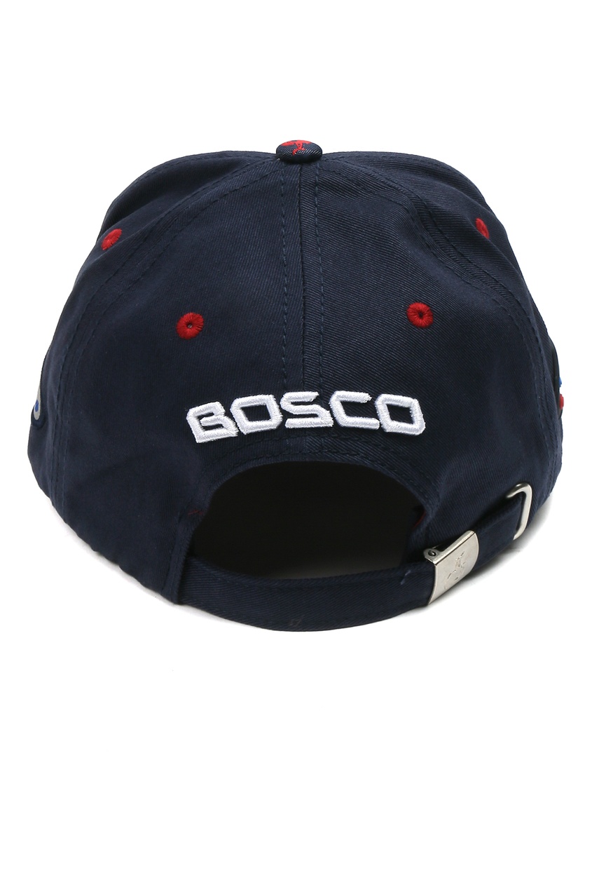 фото Синяя бейсболка с контрастными вставками bosco
