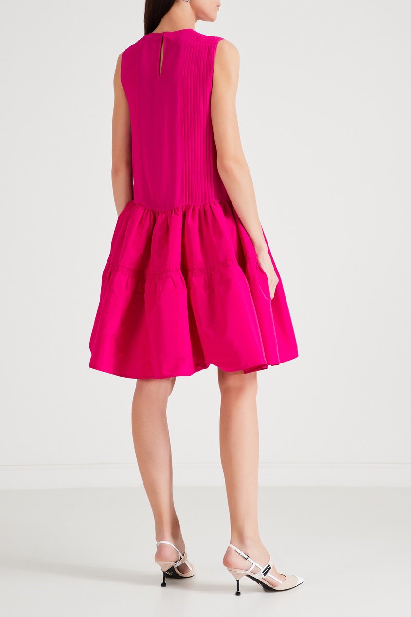 фото Розовое платье со складками no.21
