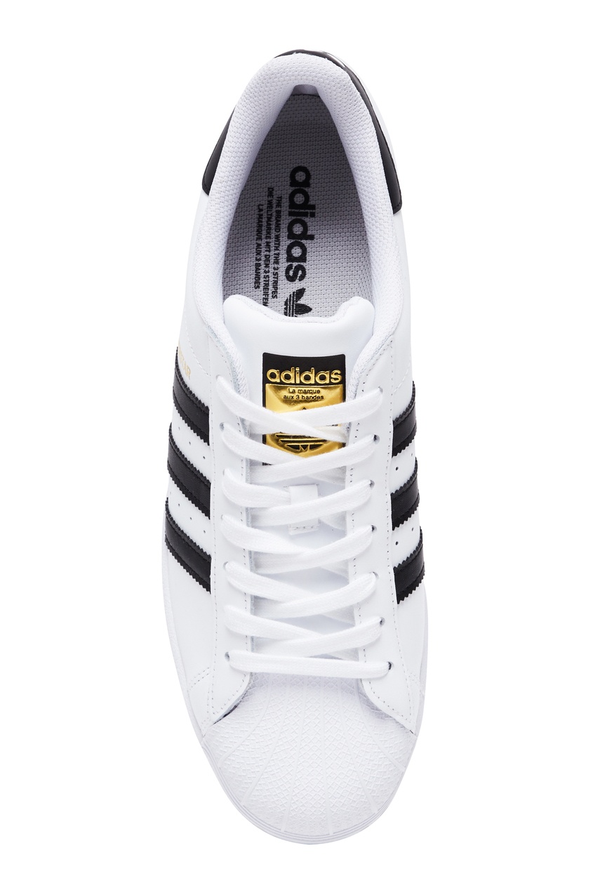 фото Белые кеды superstar adidas