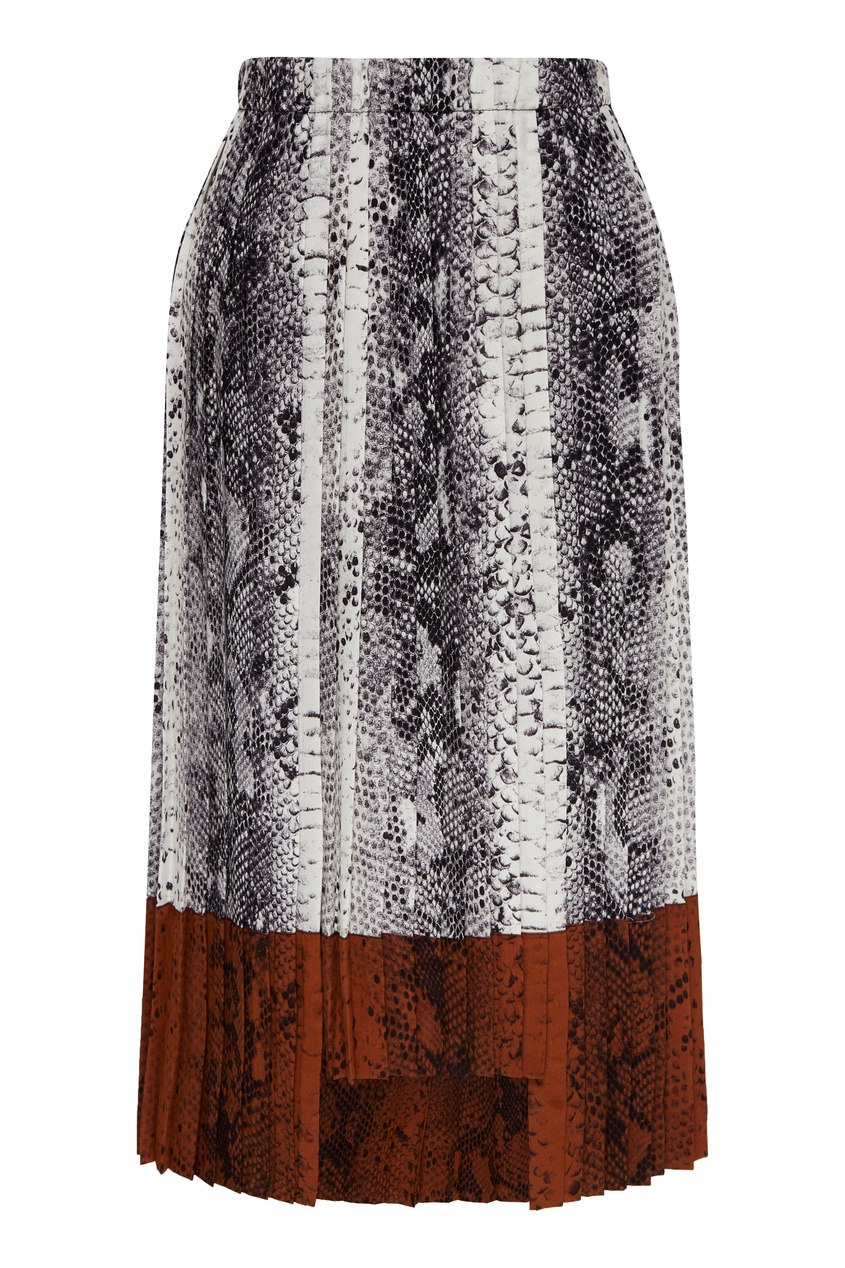 фото Шелковая юбка со змеиным принтом no.21