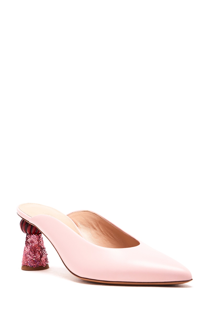 фото Розовые мюли на каблуке maceio jacquemus
