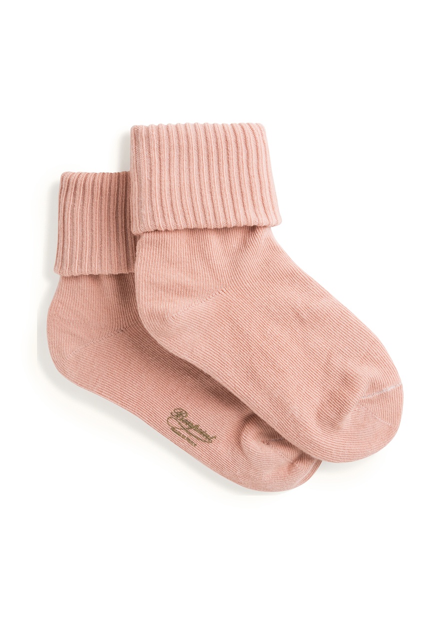 фото Розовые носки с фактурным узором bonpoint