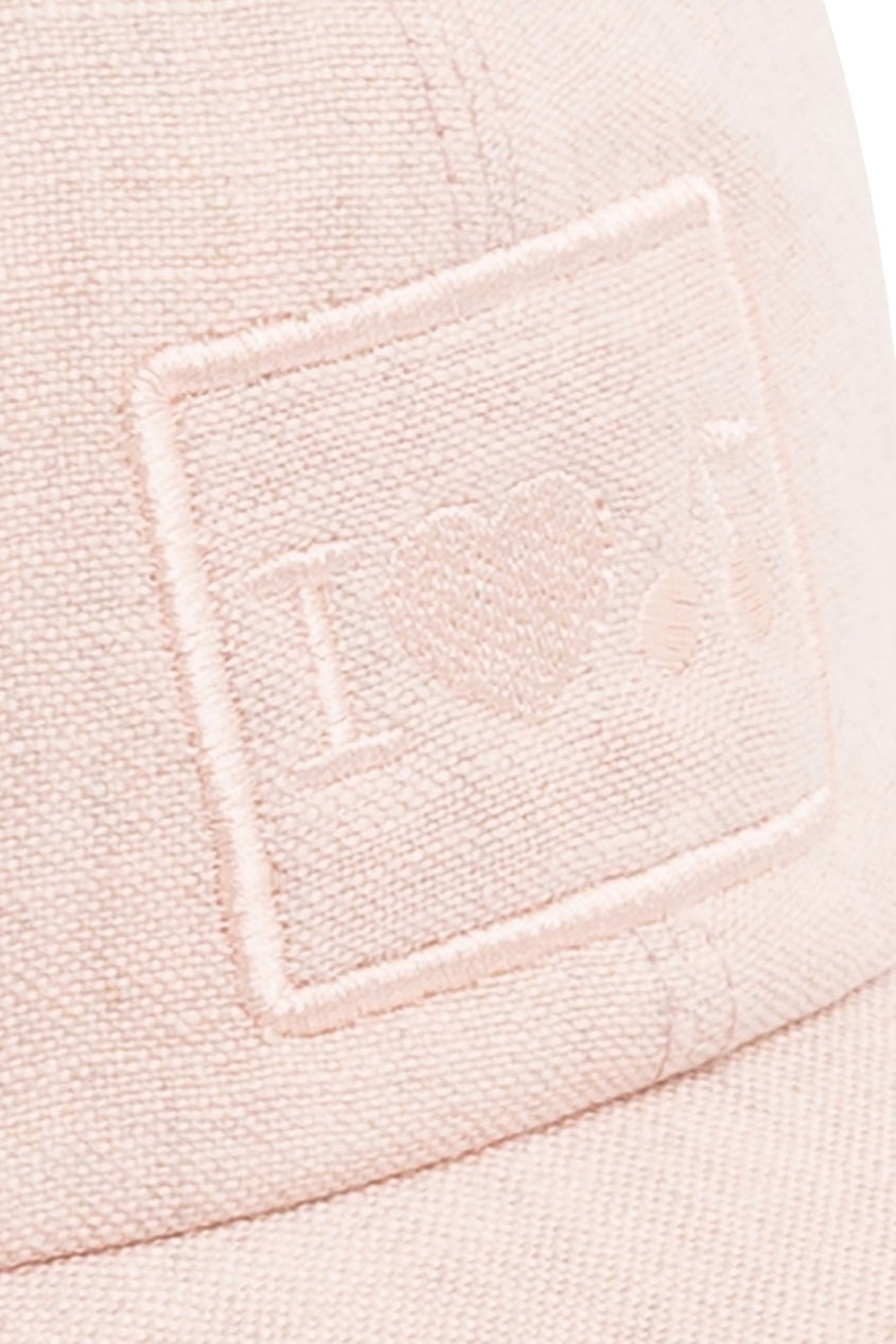 фото Розовая бейсболка с вышивкой bonpoint