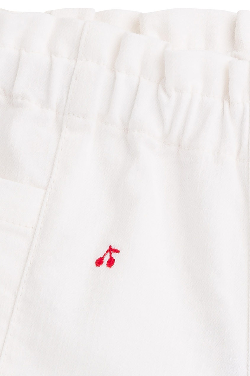 фото Белые шорты с вышивкой bonpoint
