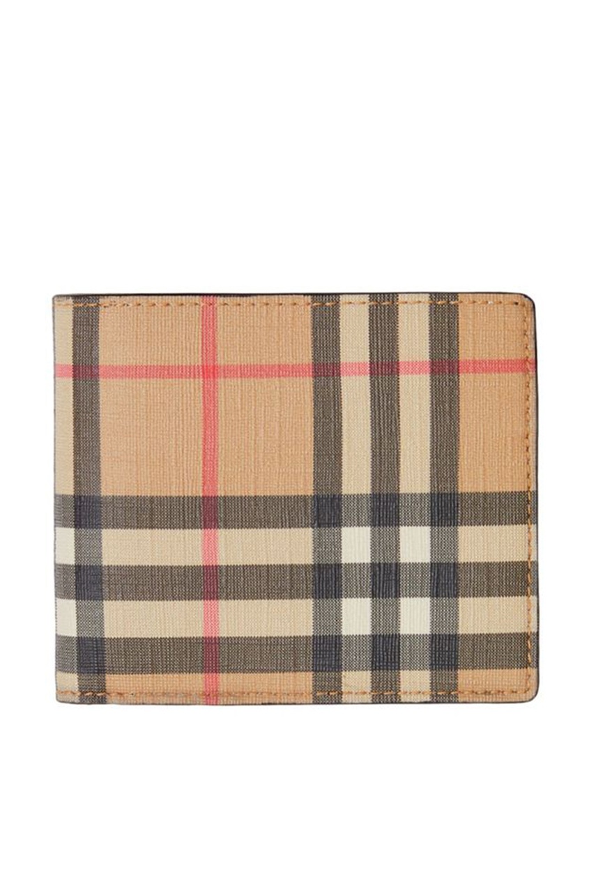 фото Складной кошелек в клетку vintage check burberry