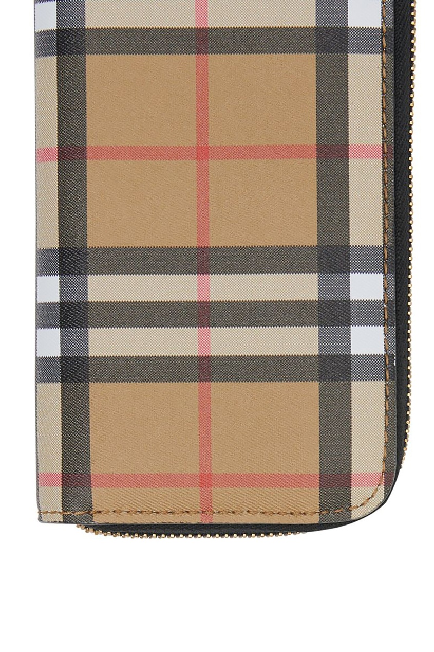 фото Большой кошелек в клетку vintage check burberry