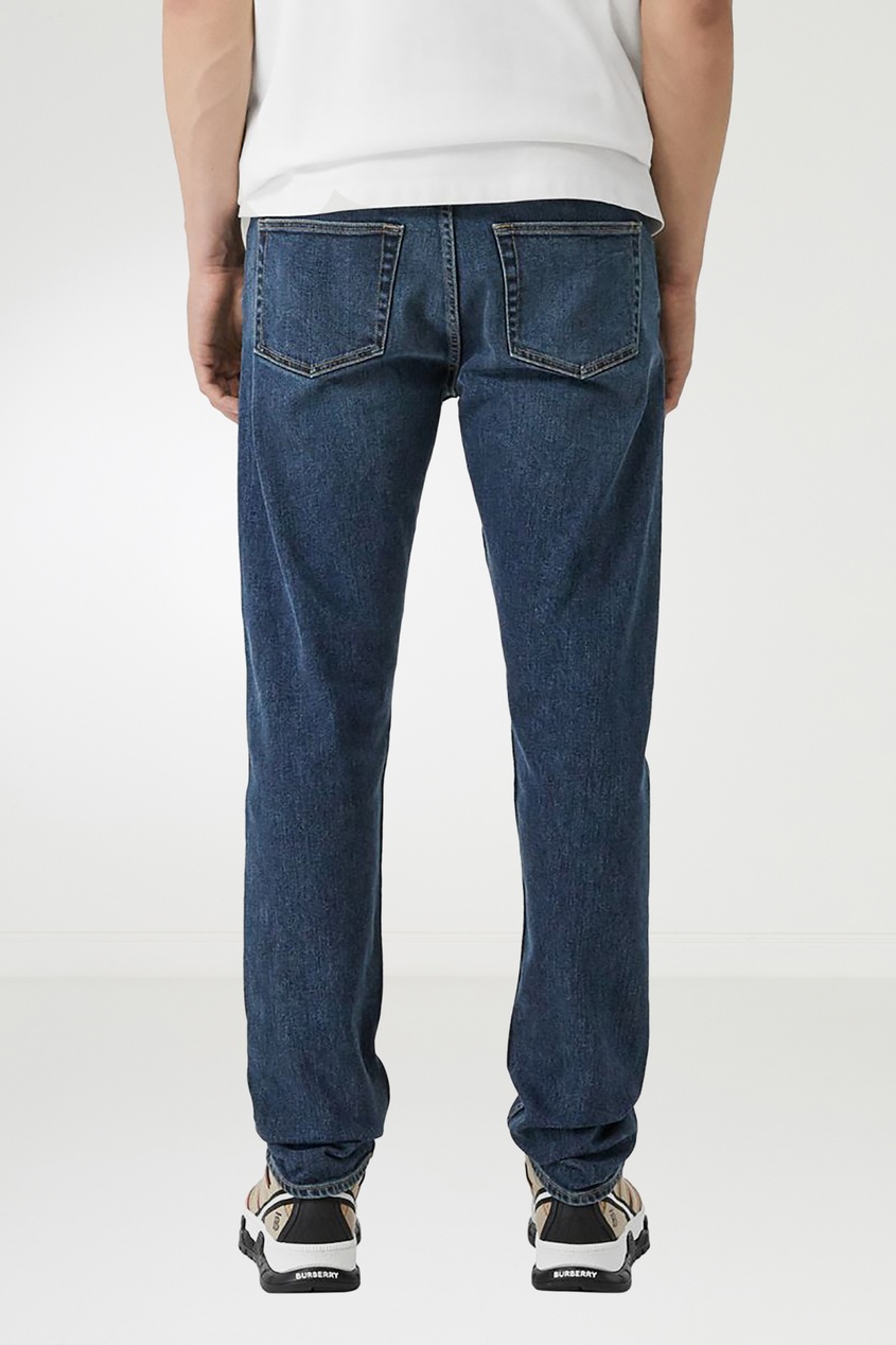 фото Синие джинсы из плотной ткани burberry