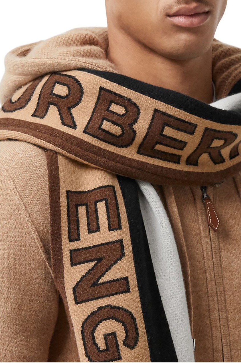 фото Кашемировая накидка с рукавами burberry