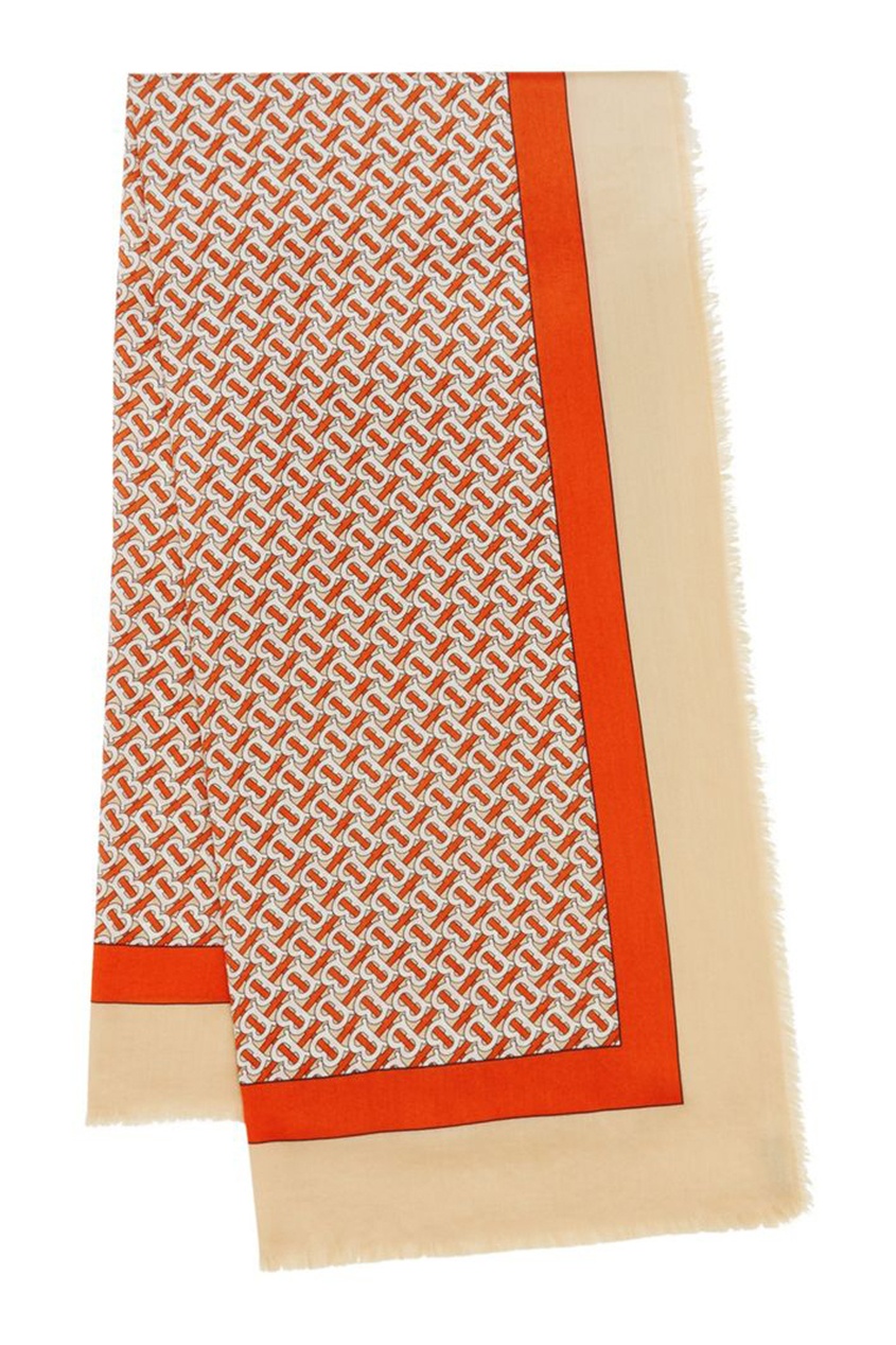 фото Легкий шарф с логотипами burberry