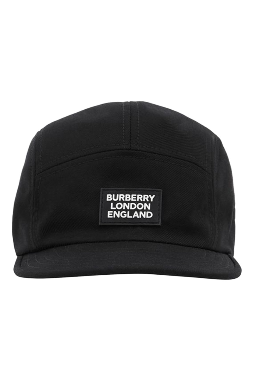 фото Черная кепка с логотипом burberry