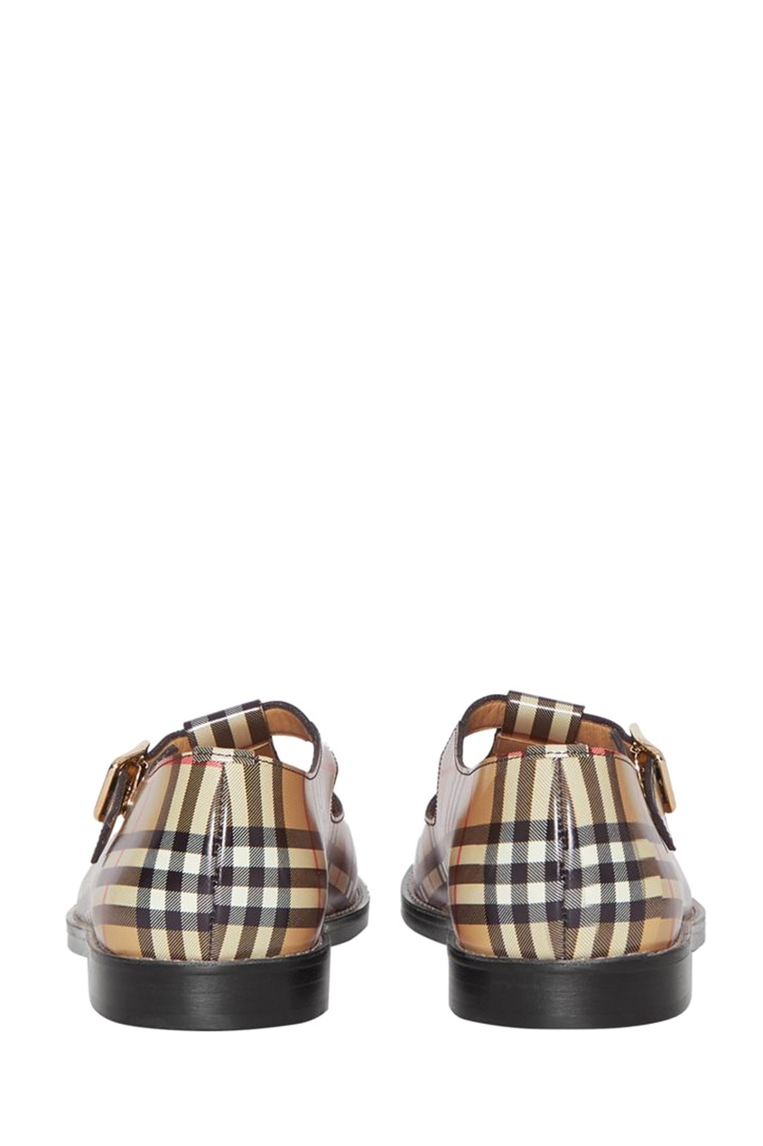 фото Клетчатые туфли с ремешком burberry