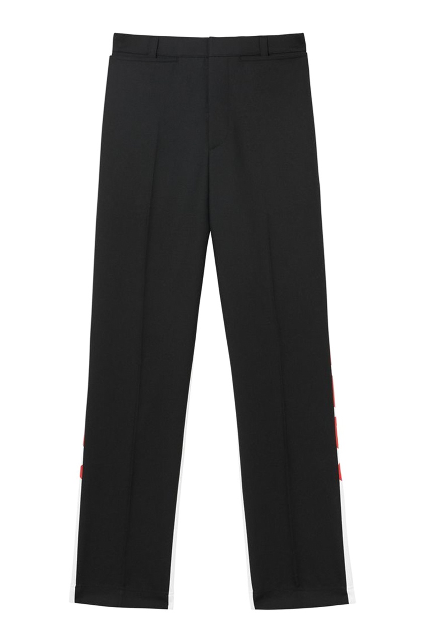фото Черно-белые брюки с логотипами burberry