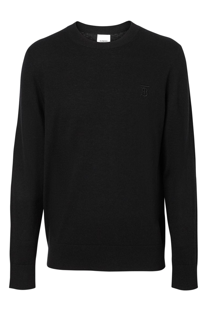 фото Черный трикотажный пуловер burberry