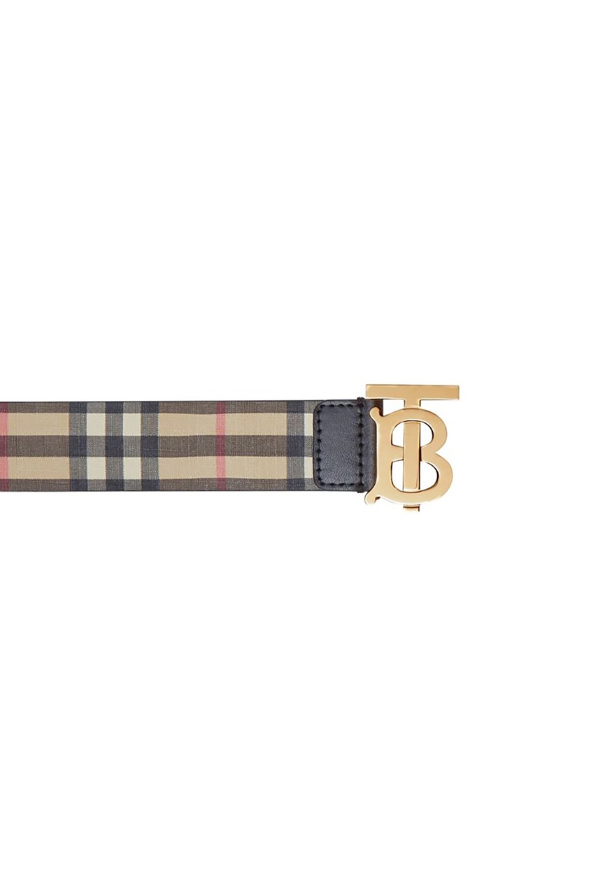 фото Ремень из текстиля в клетку burberry