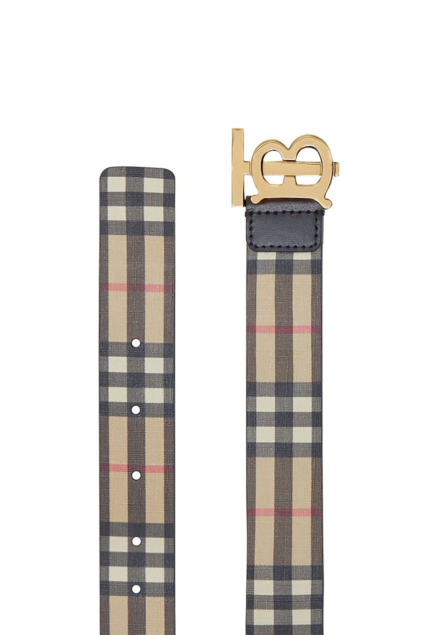 фото Ремень из текстиля в клетку burberry