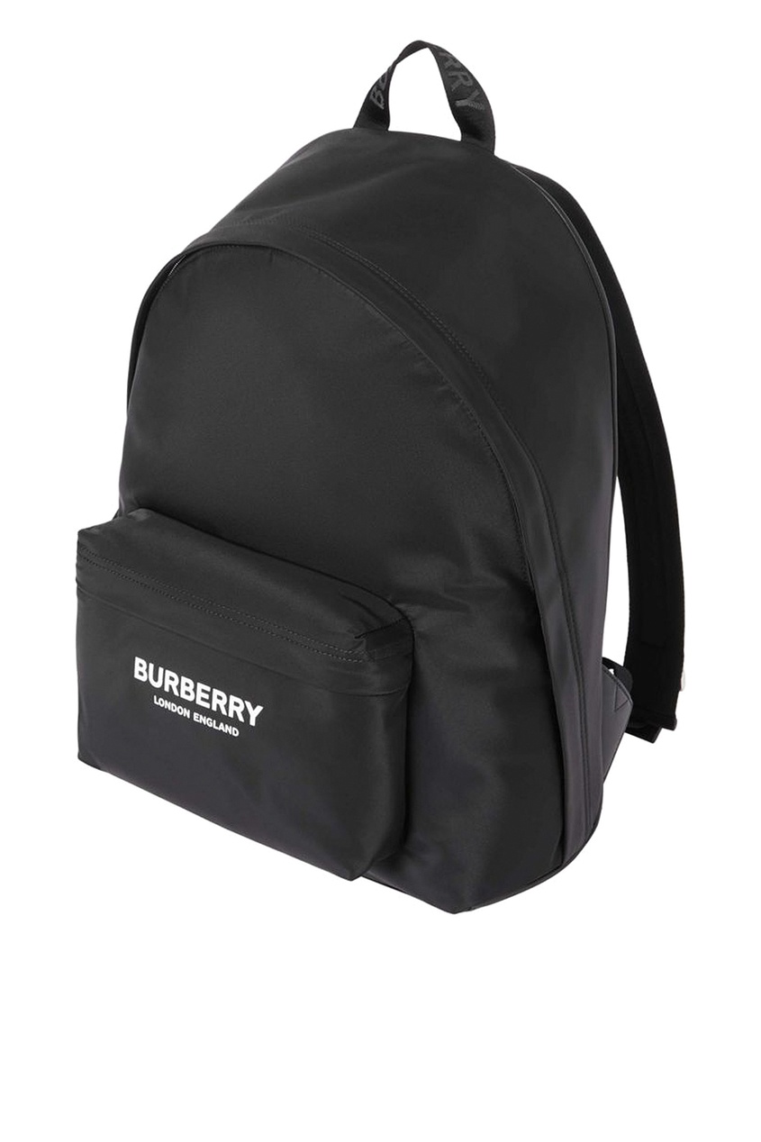 фото Черный рюкзак из текстиля burberry