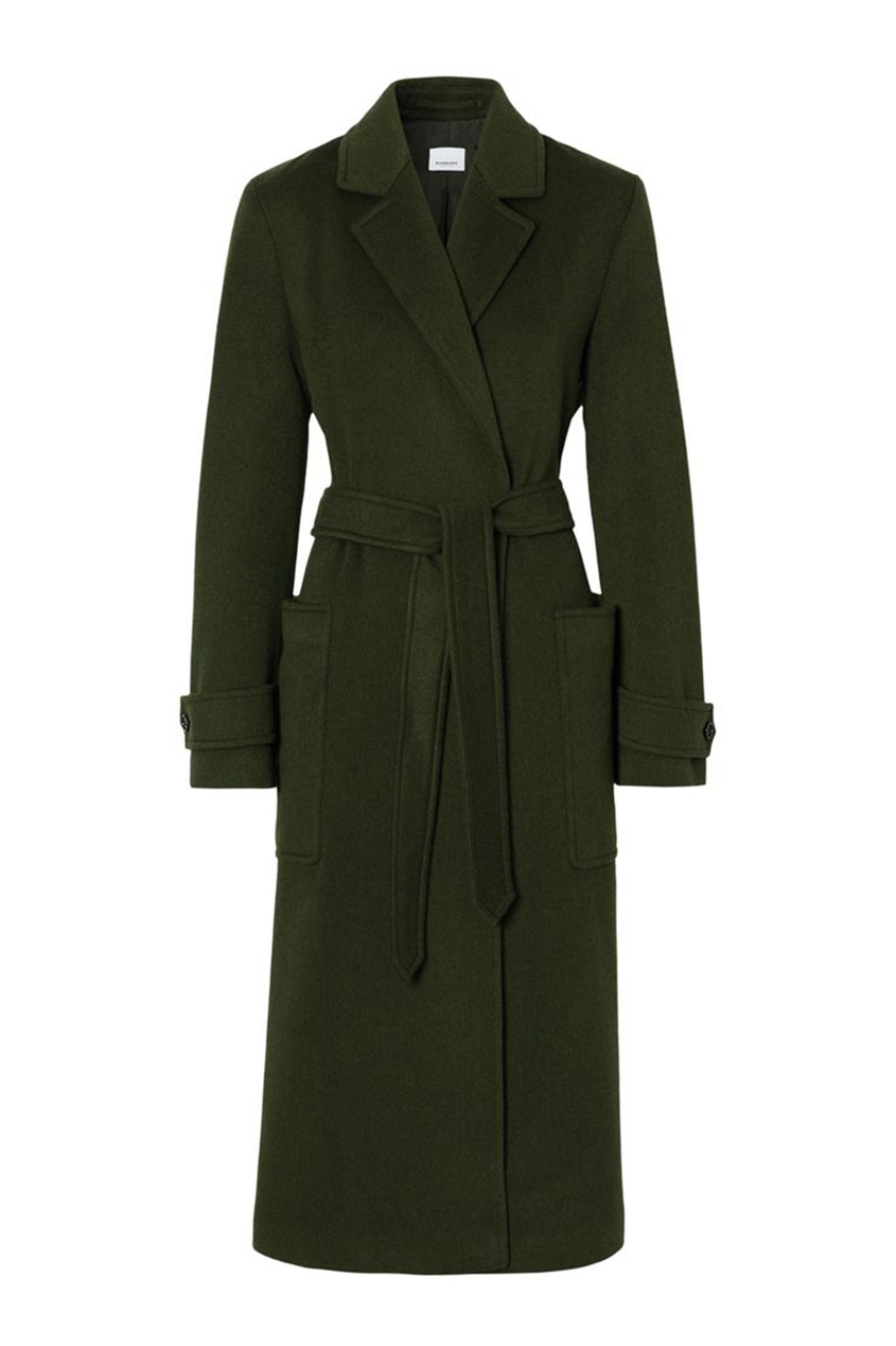 Burberry пальто зеленое