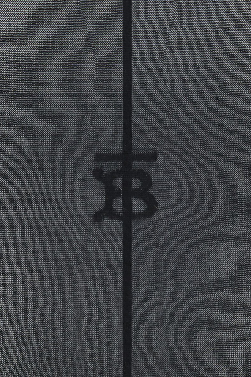 фото Черные колготки с логотипом burberry