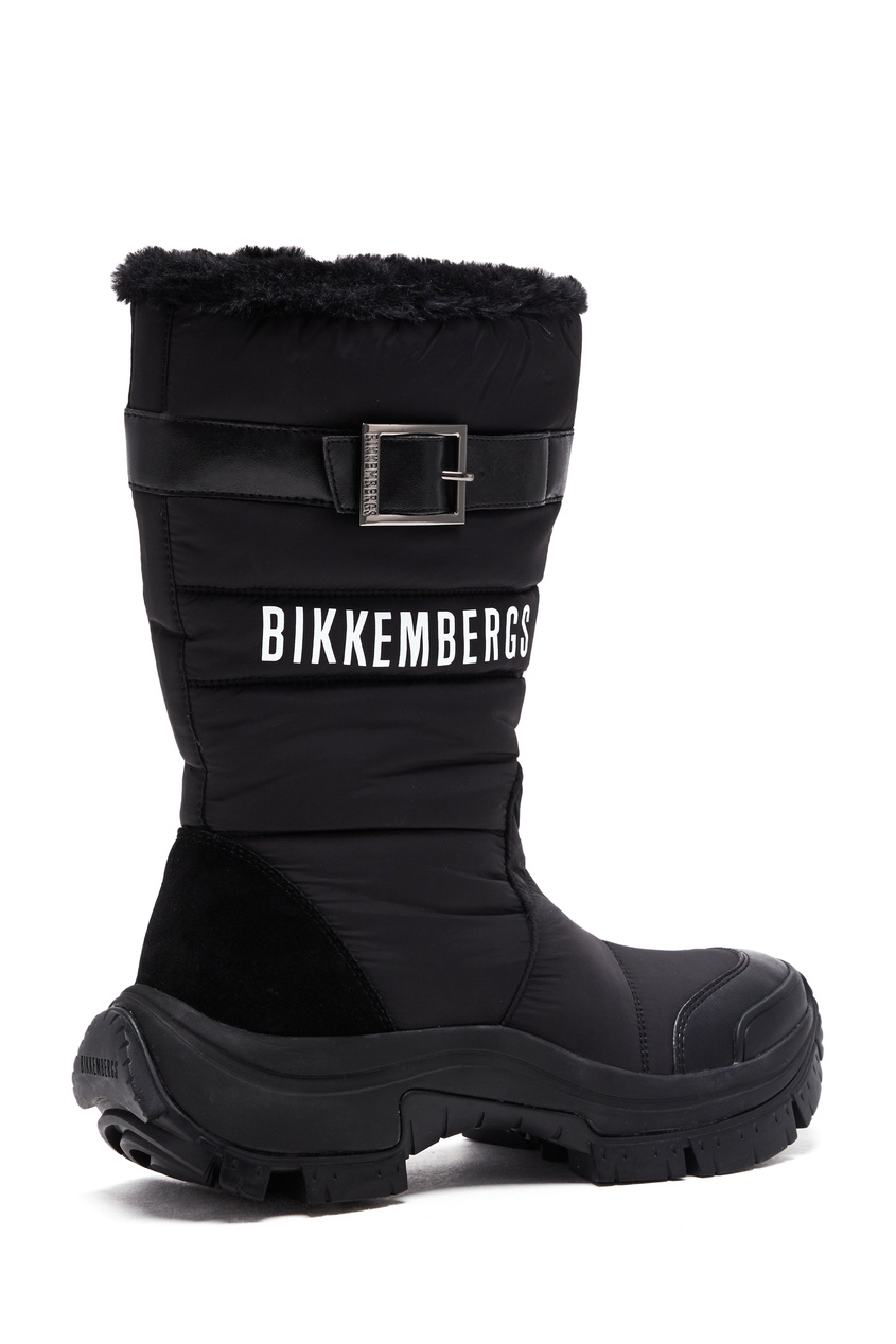 фото Черные дутые сапоги bikkembergs