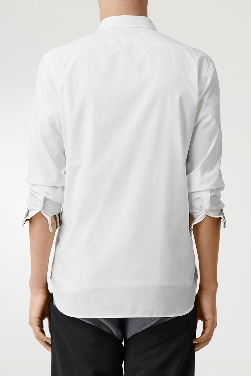 фото Белая рубашка с отделкой burberry