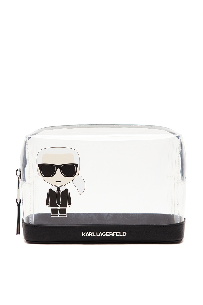 фото Прозрачная косметичка k/ikonik karl lagerfeld