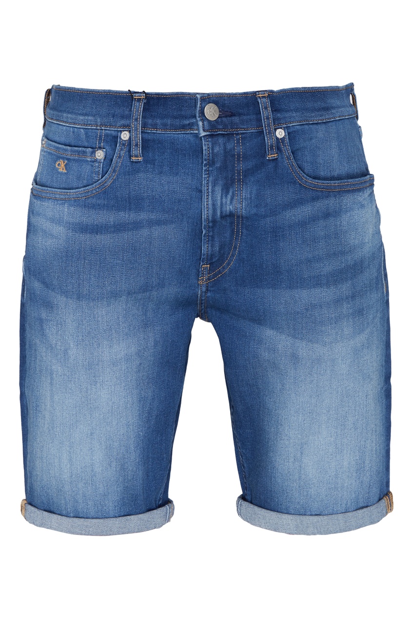 фото Синие джинсовые шорты calvin klein