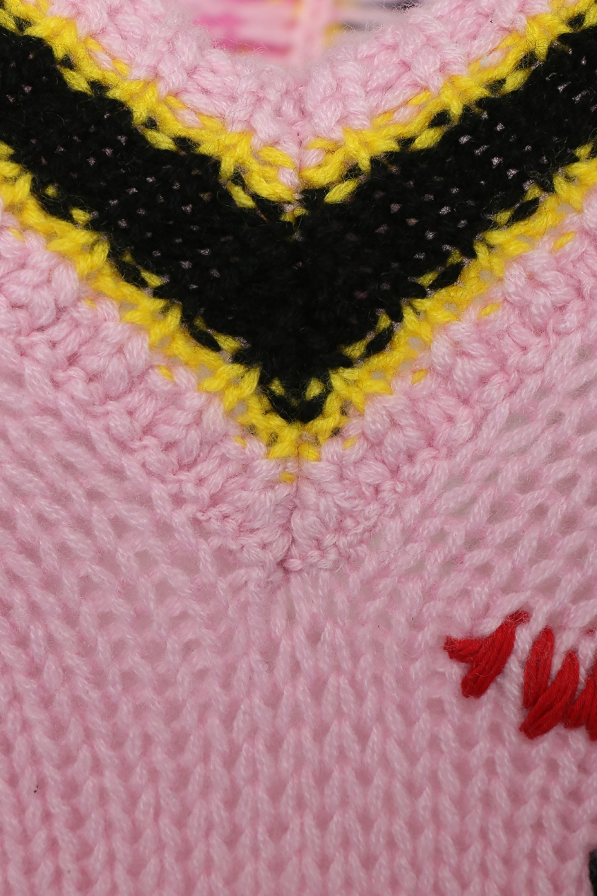 фото Розовый кашемировый свитер ermanno scervino