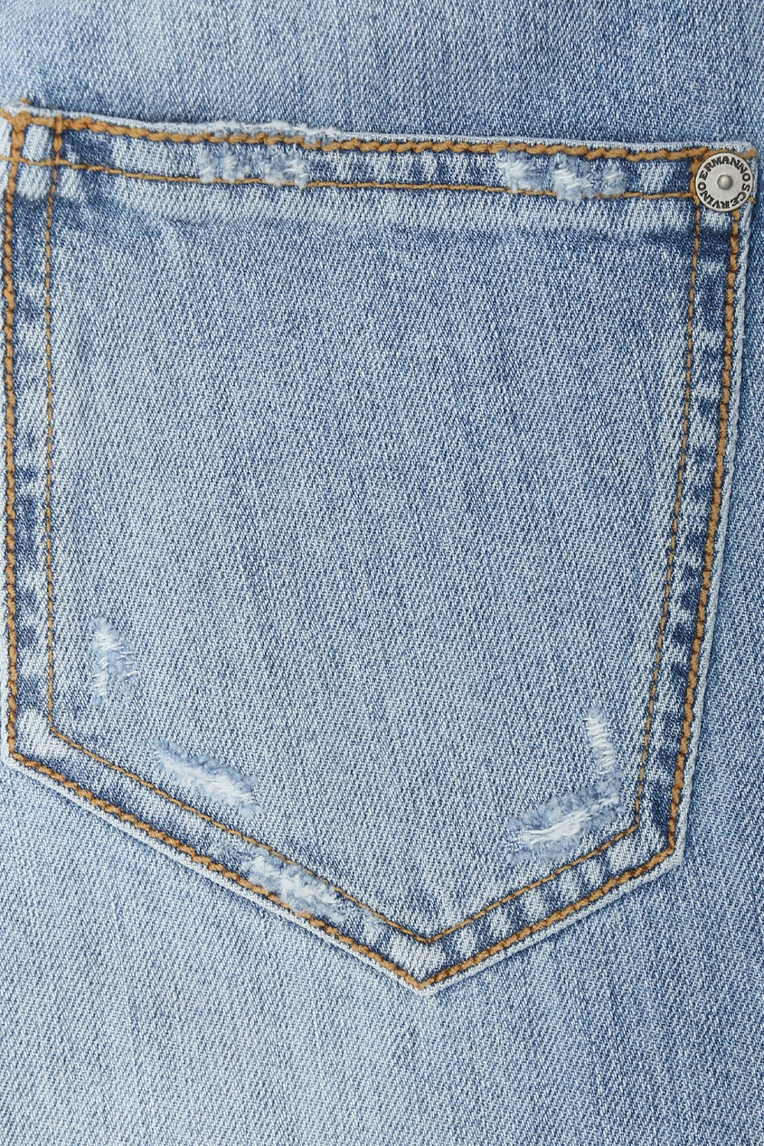 фото Голубые джинсы со вставками ermanno scervino