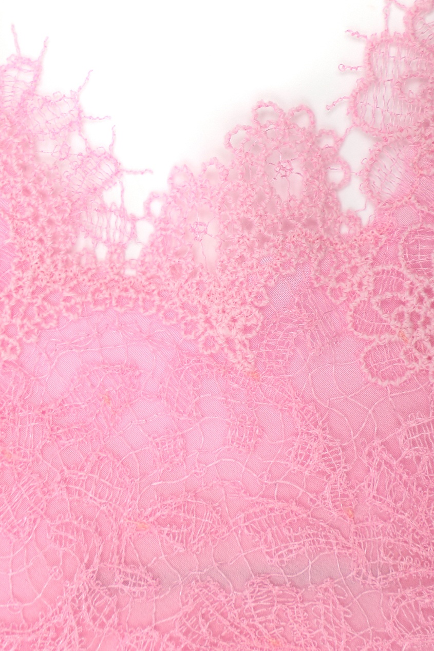 фото Розовый шелковый топ ermanno scervino