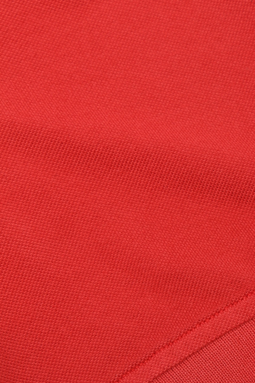 фото Красное поло с вышивкой isaia