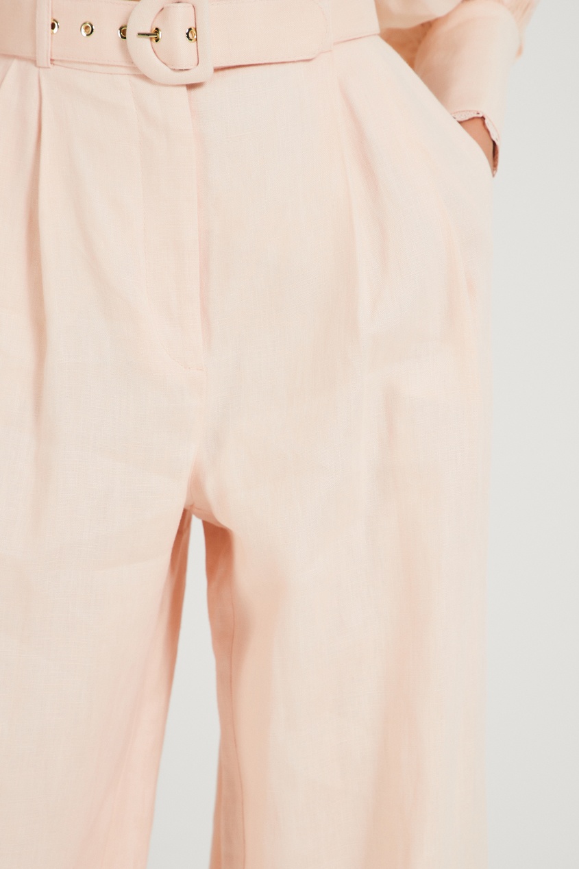 фото Широкие брюки розового цвета zimmermann