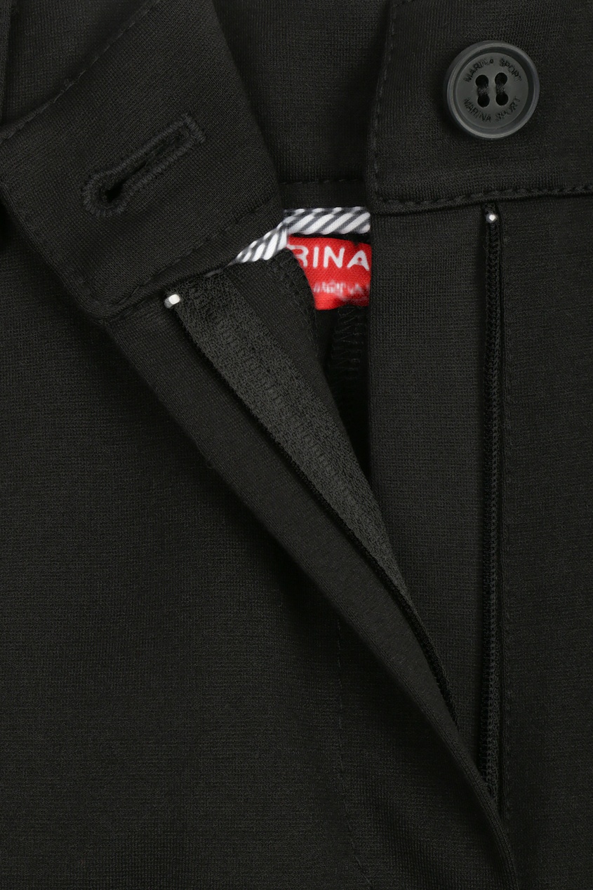 фото Черные укороченные брюки marina rinaldi