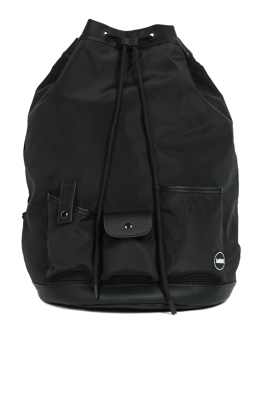 фото Черный рюкзак из текстиля marina rinaldi