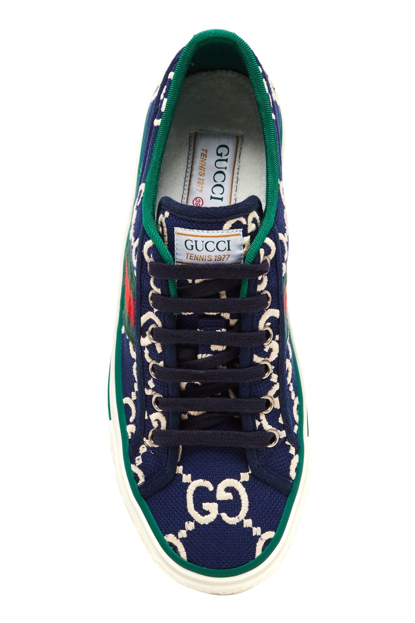 фото Синие кеды gucci tennis 1977