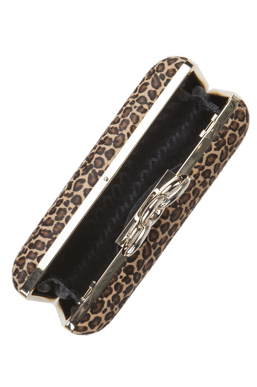 фото Кожаный клатч sutra leopard haircalf Diane von furstenberg