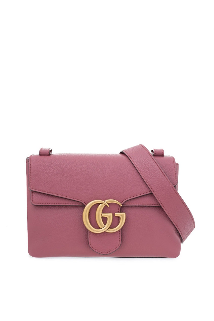 фото Кожаная сумка GG Marmont Leather Shoulder Bag Gucci